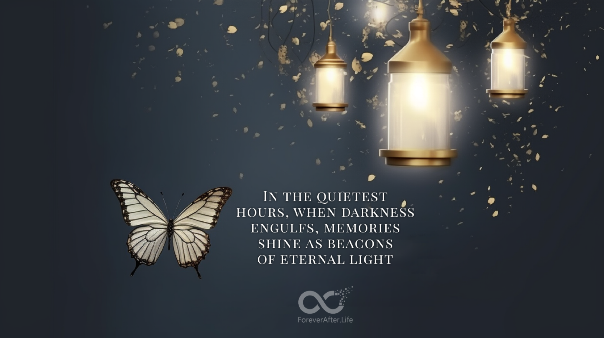 In the quietest hours, when darkness engulfs, memories shine as beacons of eternal light