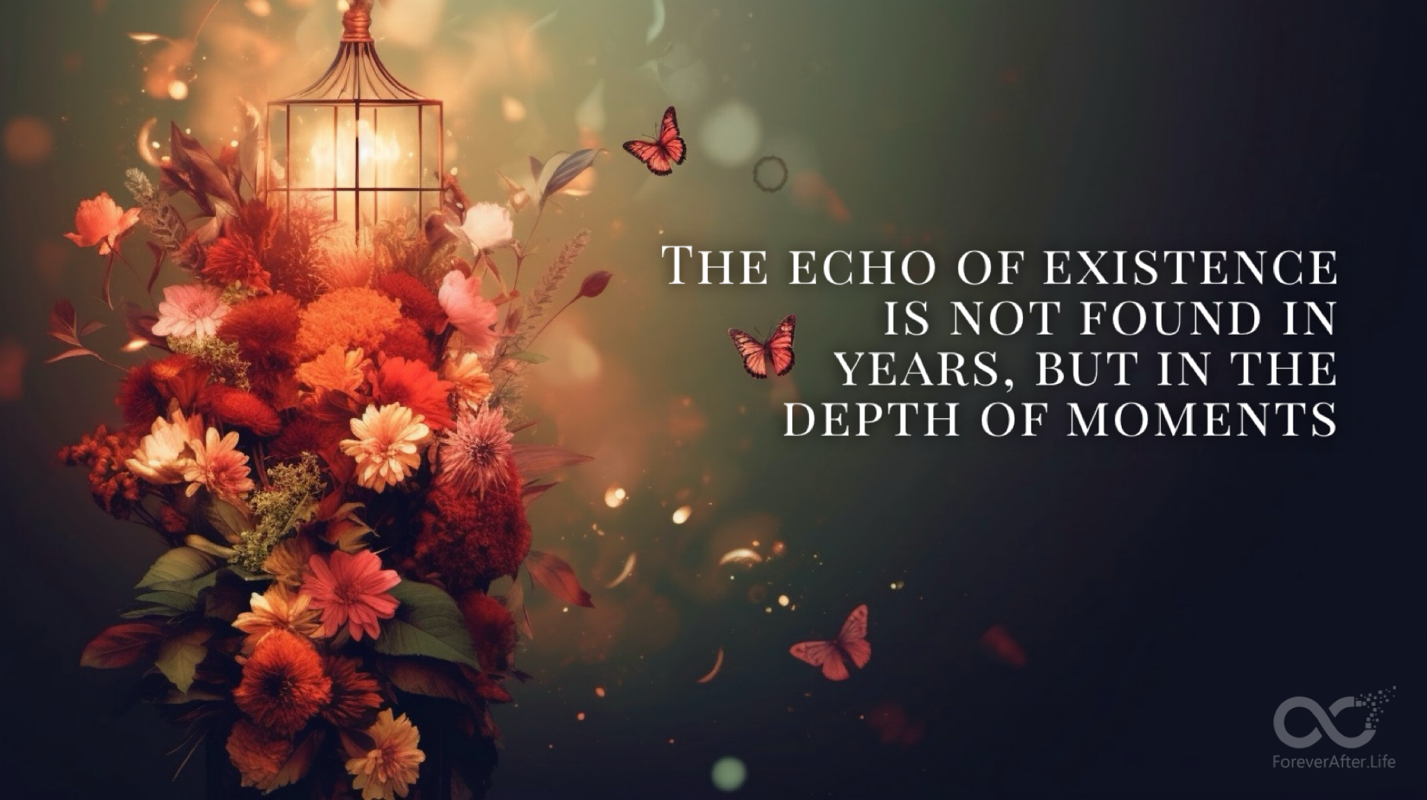 The echo of existence is not found in years, but in the depth of moments