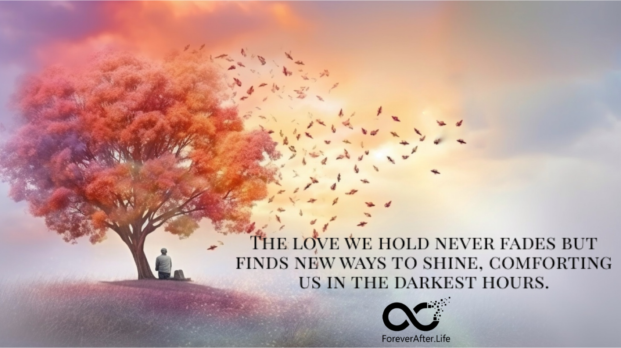 The love we hold never fades but finds new ways to shine, comforting us in the darkest hours.